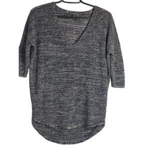 Express Women's Gray Knit V-Neck Pullover Sweater Size Small